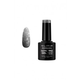 Ημιμόνιμο βερνίκι ELIXIR SEMIGEL 942 luxury silver 8ml